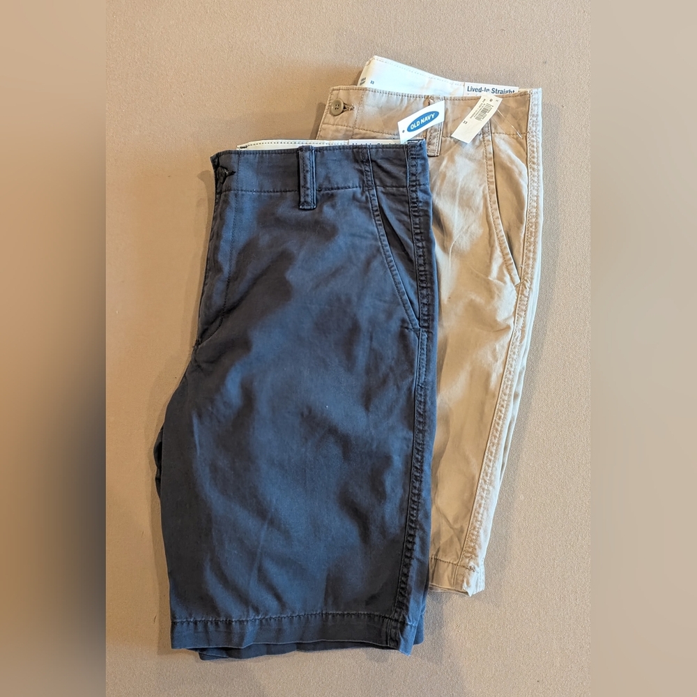 2 Pair Old Navy Flat Front Shorts